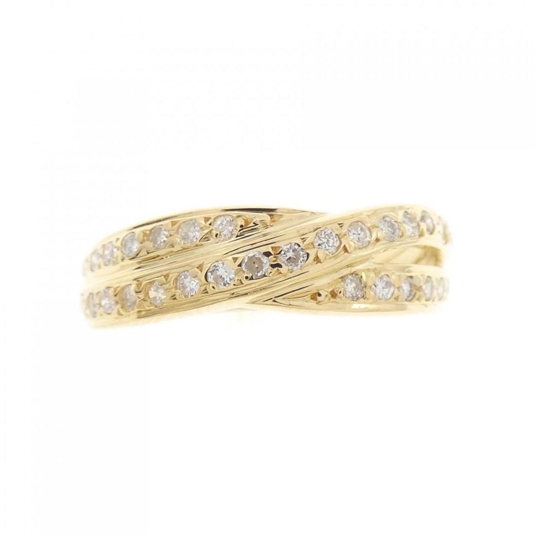 K18YG DIAMOND RING - 2