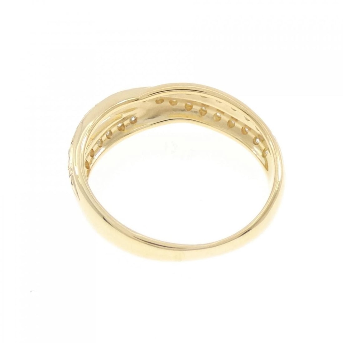 K18YG DIAMOND RING - 3