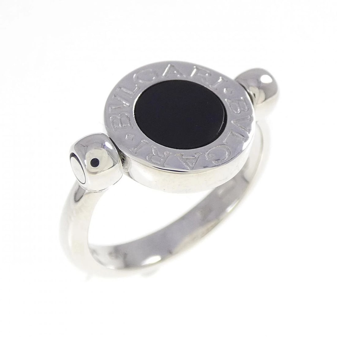 BVLGARI RING: Bvlgari Ring Brand: BVLGARI Type: Ring Material: 750 White Gold, Color: White Size: 5 (US size) Accessories: None Accessories Notice: When purchasing pre-owned goods, please refer to the