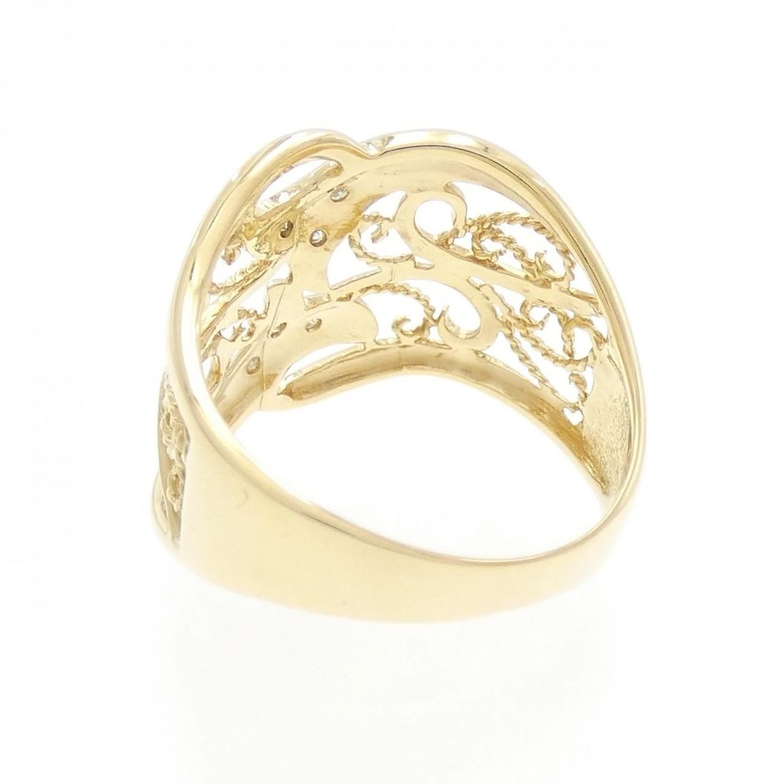 K18YG DIAMOND RING - 3