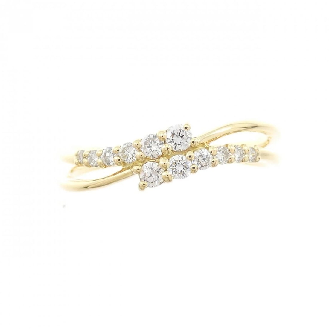 K18YG DIAMOND RING - 2