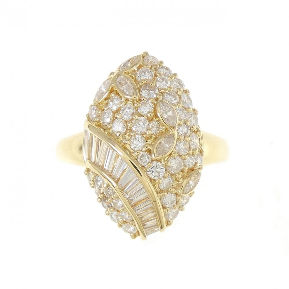 K18YG DIAMOND RING - 2