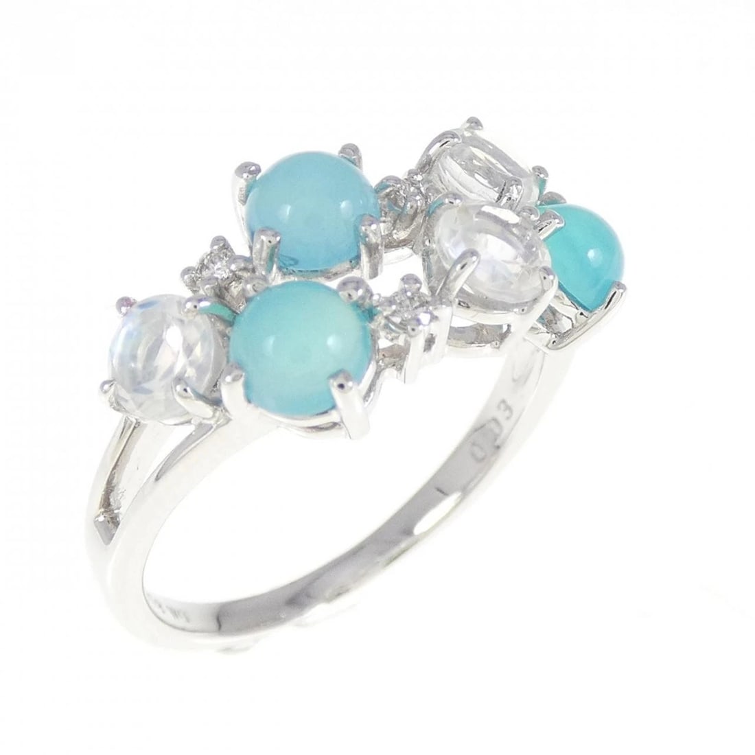 TASAKI COLOR STONE RING: TASAKI Color Stone Ring Brand: TASAKI Type: Ring Material: K18 White Gold, Main Stone/Creation Natural Color: White Size: 7 (US size) Accessories: None Accessories Notice: When purchasing