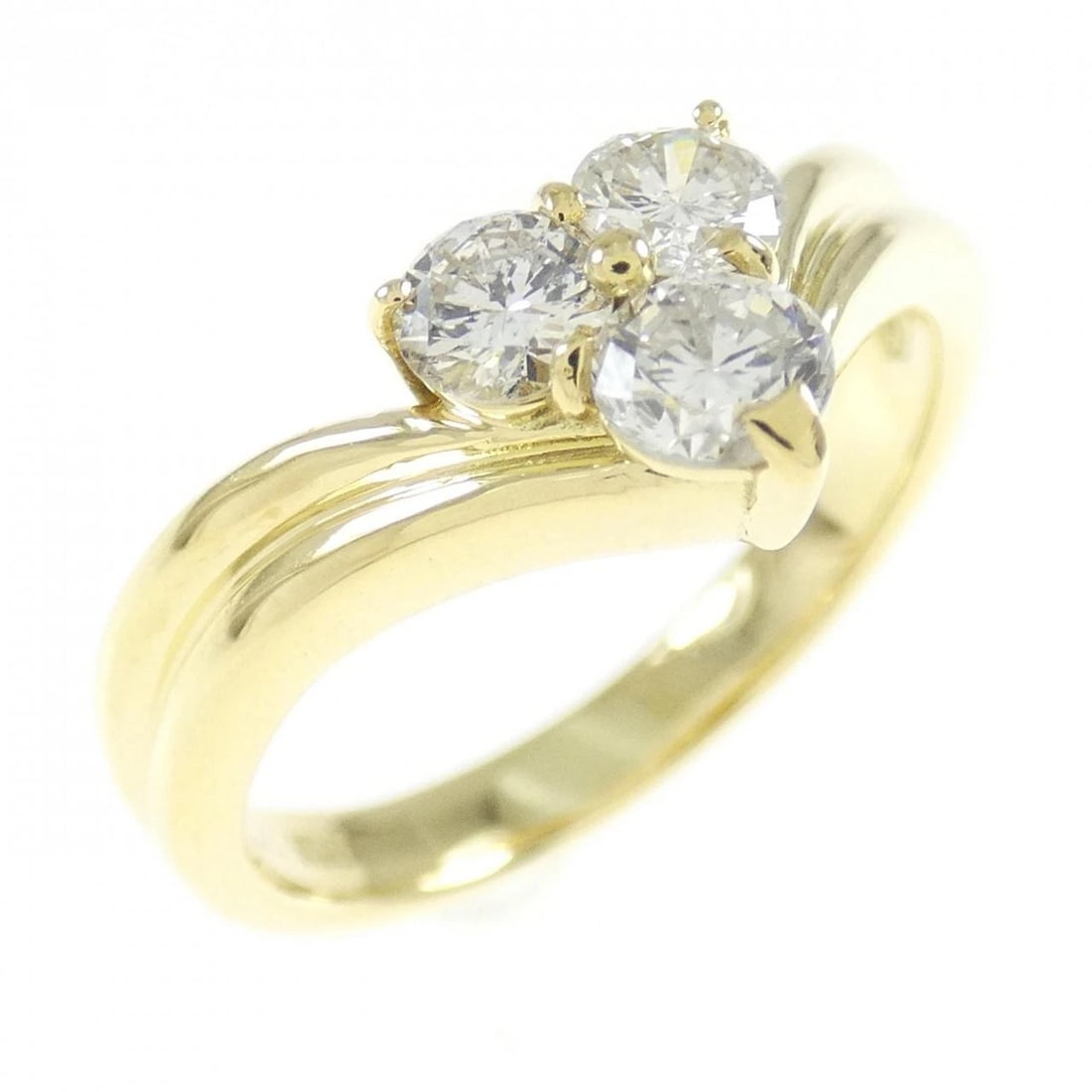 K18YG DIAMOND RING: K18YG Diamond Ring Brand: Unbranded Type: Ring Material: K18 Yellow Gold, Main Stone/Creation natural Color: Yellow Gold Size: 6 US Accessories: None Accessories Notice: When purchasing pr