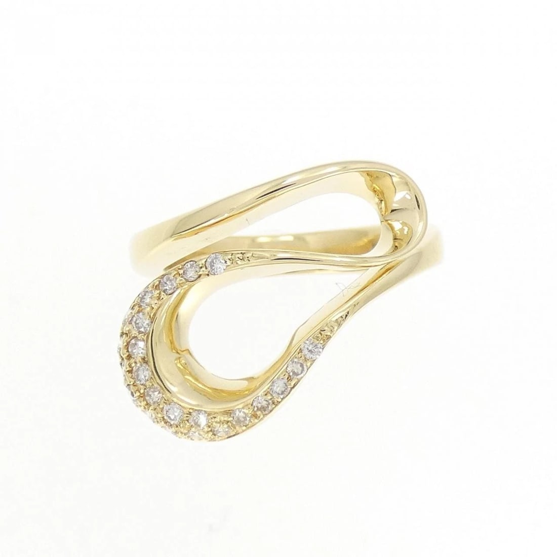 K18YG DIAMOND RING - 2