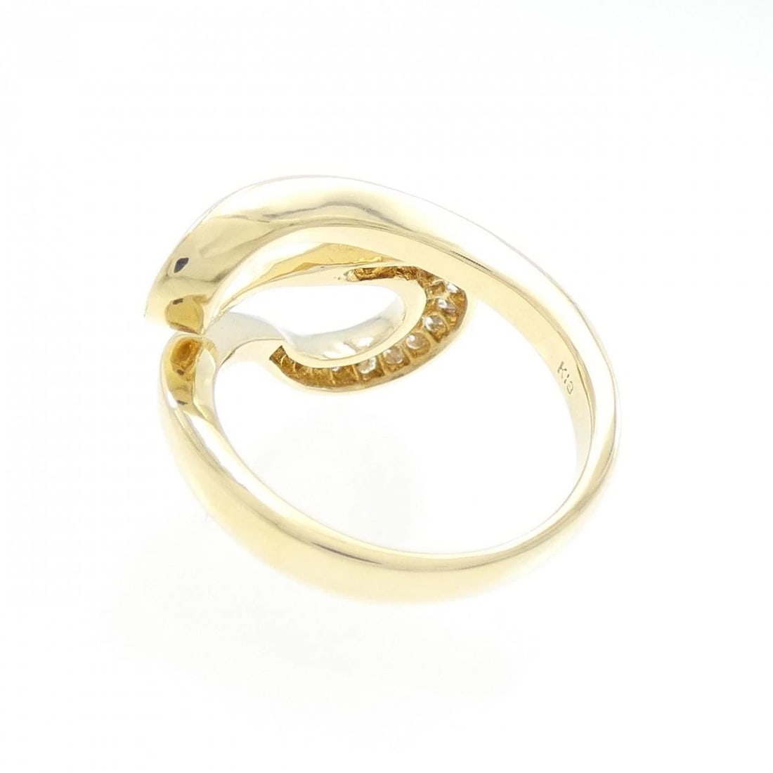 K18YG DIAMOND RING - 3