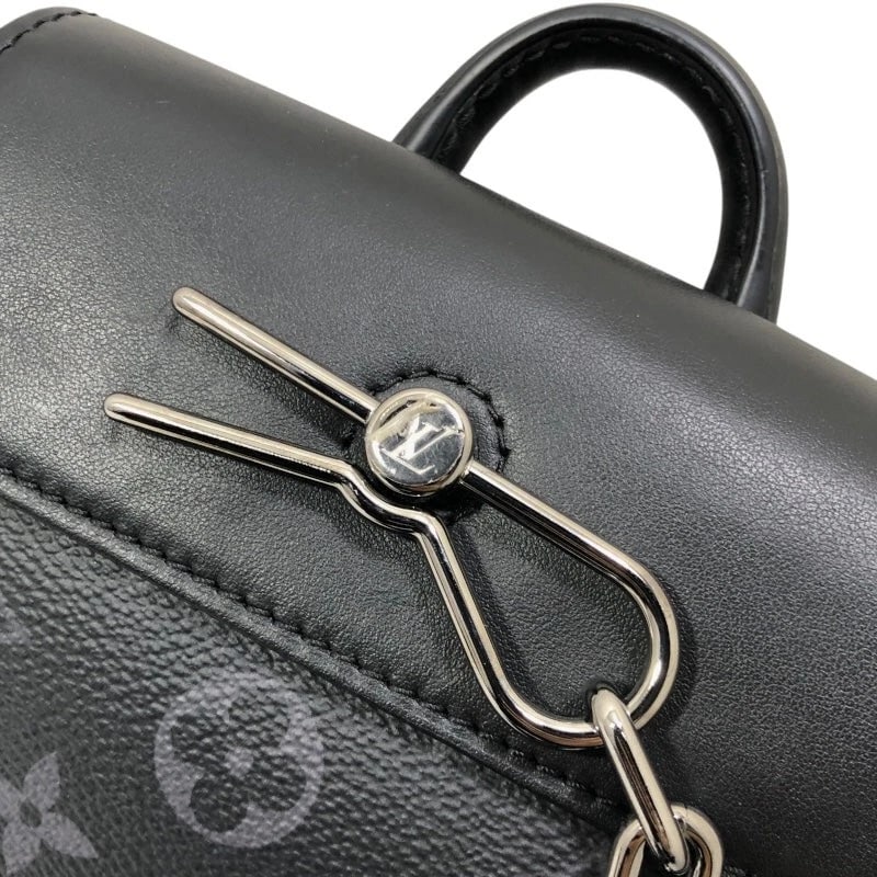 LOUIS VUITTON NANO STEAMER BLACK MONOGRAM ECLIPSE HANDBAG - 8