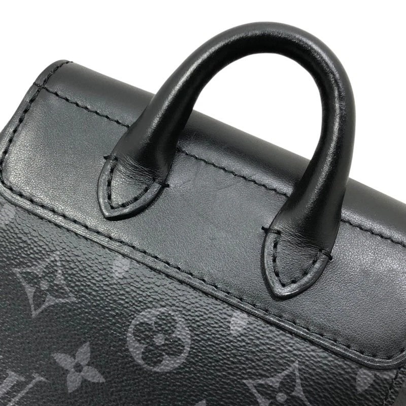 LOUIS VUITTON NANO STEAMER BLACK MONOGRAM ECLIPSE HANDBAG - 9