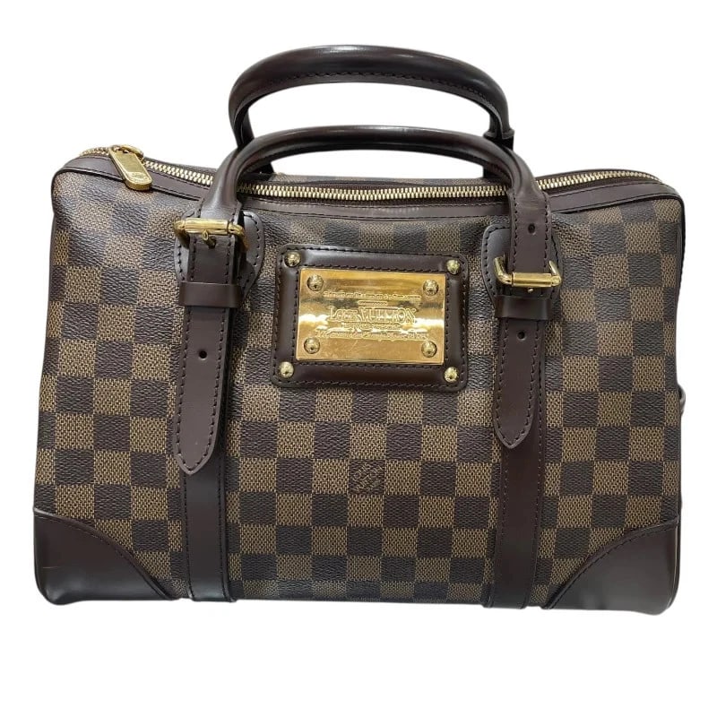 LOUIS VUITTON BERKELEY BROWN DAMIER HANDBAG HANDBAG: LOUIS VUITTON Berkeley Brown Damier Handbag Handbag Brand: LOUIS VUITTON Type: Handbag Material: Damier Color: Brown Size: W: 31cm / H: 22cm / D: 19cm Accessories: None Accessories Notice: