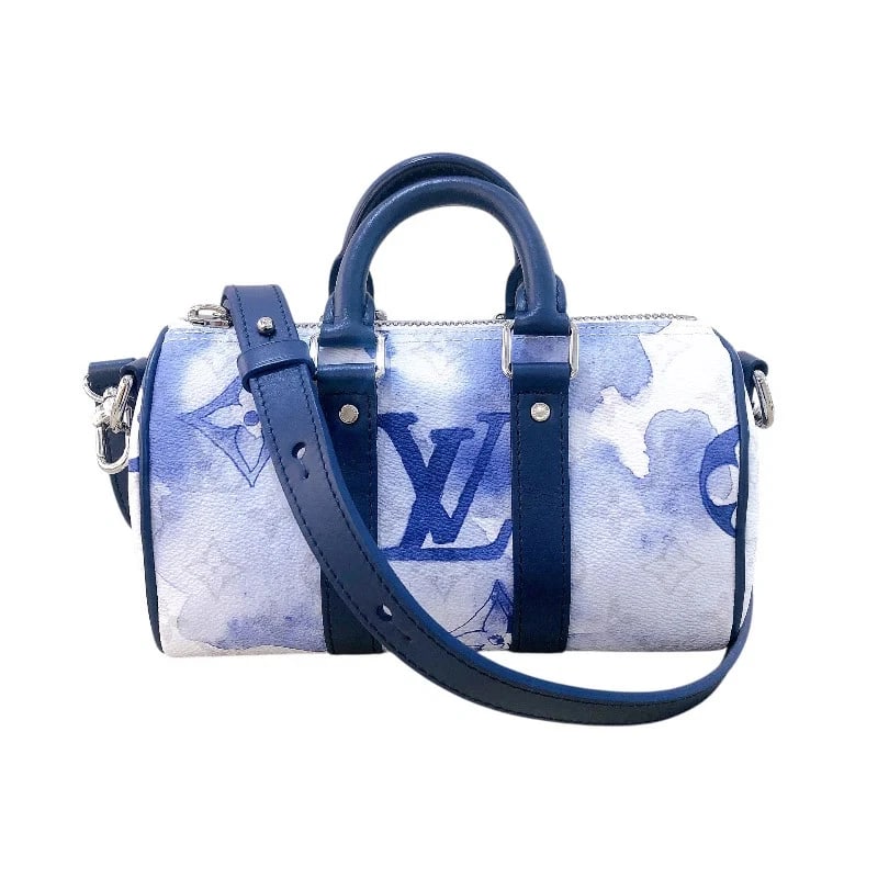 LOUIS VUITTON KEEPALL WATERCOLOR MONOGRAM SHW HANDBAG: LOUIS VUITTON Keepall Watercolor Monogram SHW Handbag Brand: LOUIS VUITTON Type: Handbag Material: Monogram Color: Watercolor/SV Hardware Size: W: 21cm / H: 12cm / D: 7.5cm Accessories: None