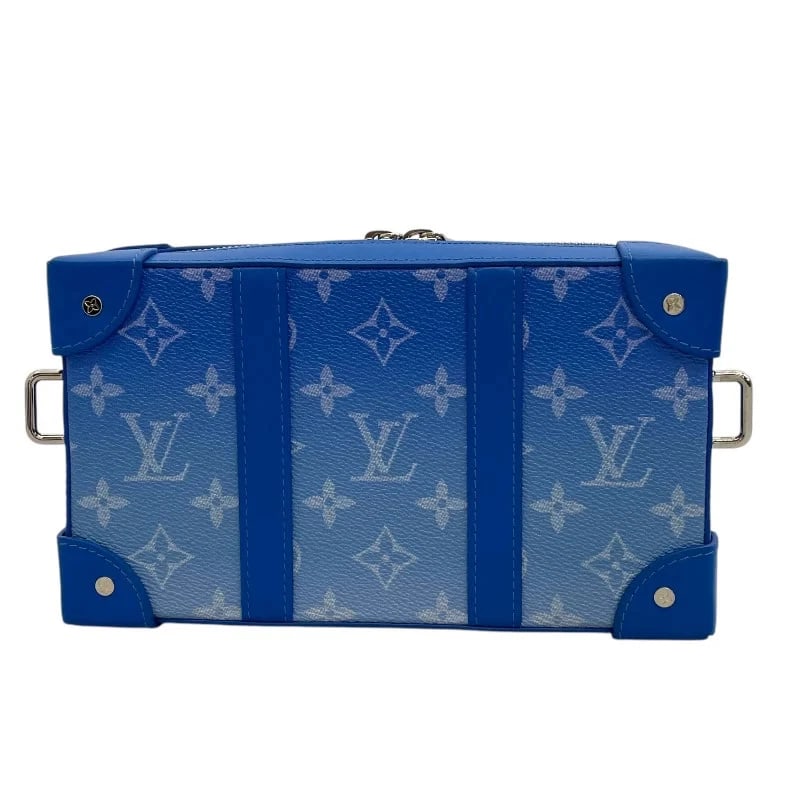 LOUIS VUITTON SOFT TRUNK BLUE MONOGRAM CLOUDS HANDBAG - 2