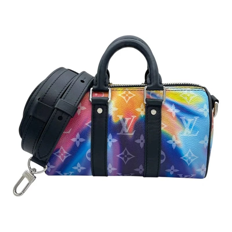 LOUIS VUITTON KEEPALL XS MULTICOLOR MONOGRAM SUNSET HANDBAG: LOUIS VUITTON Keepall XS Multicolor Monogram Sunset Handbag Brand: LOUIS VUITTON Type: Handbag Material: Monogram Sunset Color: Multicolor Size: W: 22cm / H: 12cm / D: 10cm Accessories: None