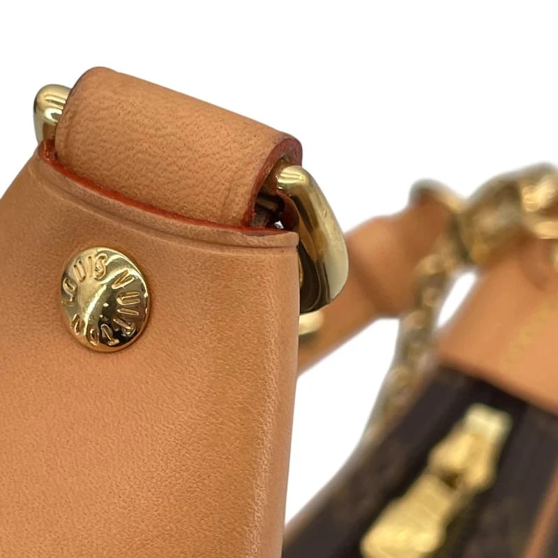 LOUIS VUITTON LOOP BROWN MONOGRAM CANVAS HANDBAG - 7