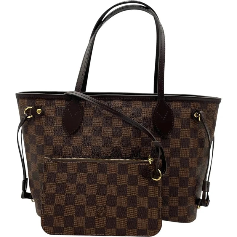 LOUIS VUITTON NEVERFULL PM BROWN PVC TOTE HANDBAG: Louis Vuitton Neverfull PM Brown PVC Tote Handbag Brand: LOUIS VUITTON Type: Handbag Material: Pvc Color: Brown Size: W: 37cm / H: 22cm / D: 12cm Accessories: None Accessories Notice: When