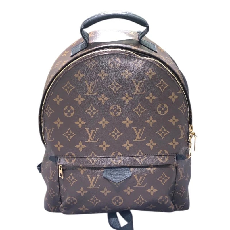 LOUIS VUITTON PALM SPRINGS BACKPACK MM BROWN MONOGRAM CANVAS HANDBAG: LOUIS VUITTON Palm Springs Backpack MM Brown Monogram Canvas Handbag Brand: LOUIS VUITTON Type: Handbag Material: Monogram Canvas Color: Brown Size: W: 28cm / H: 35cm / D: 11cm Accessories: