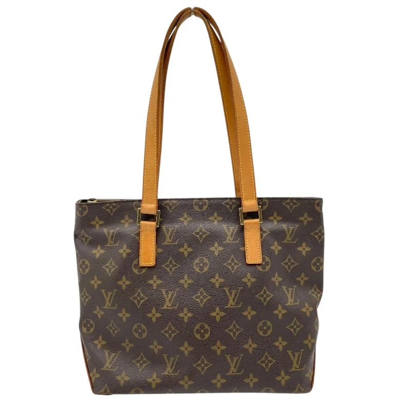LOUIS VUITTON CABAS PIANO BROWN MONOGRAM CANVAS TOTE HANDBAG (1 of 10)