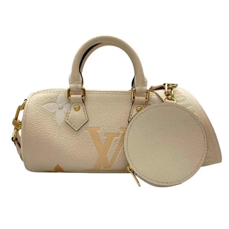 LOUIS VUITTON PAPILLON BB BEIGE MONOGRAM EMPREINTE HANDBAG (1 of 10)