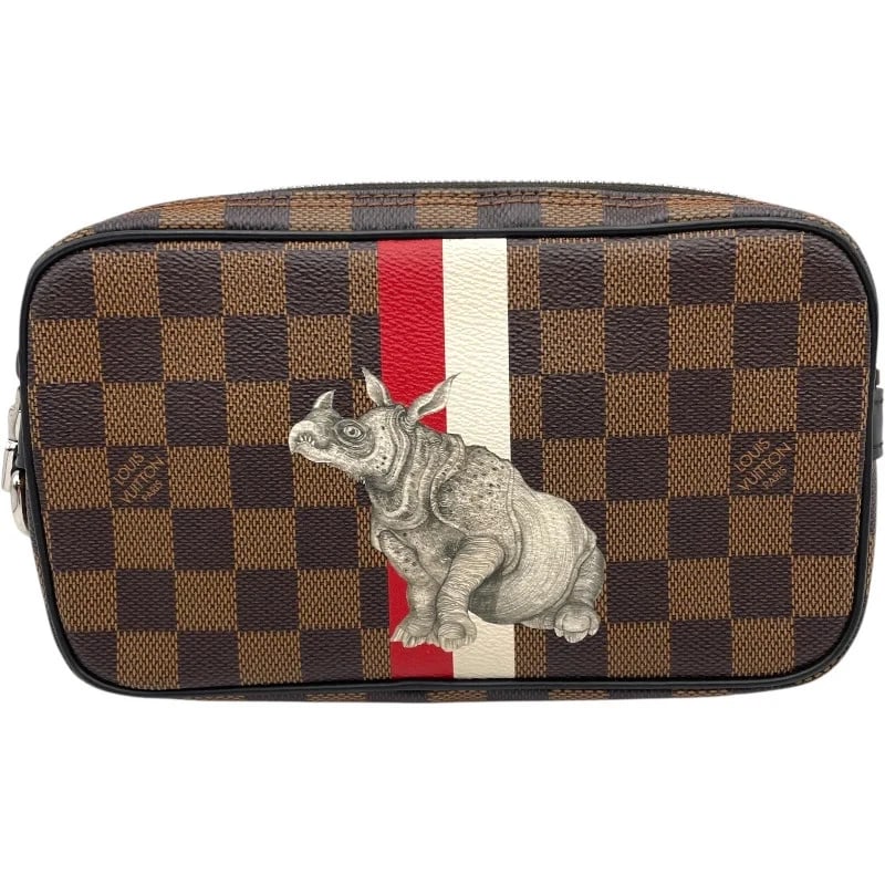 LOUIS VUITTON POCHETTE VOLGA CHAPMAN BROWN DAMIER SAVANNA HANDBAG (1 of 8)