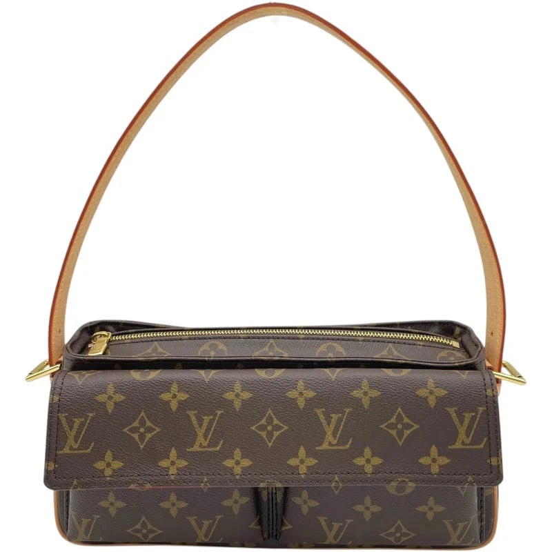 LOUIS VUITTON VIVA-CITE MM BROWN MONOGRAM HANDBAG (1 of 8)