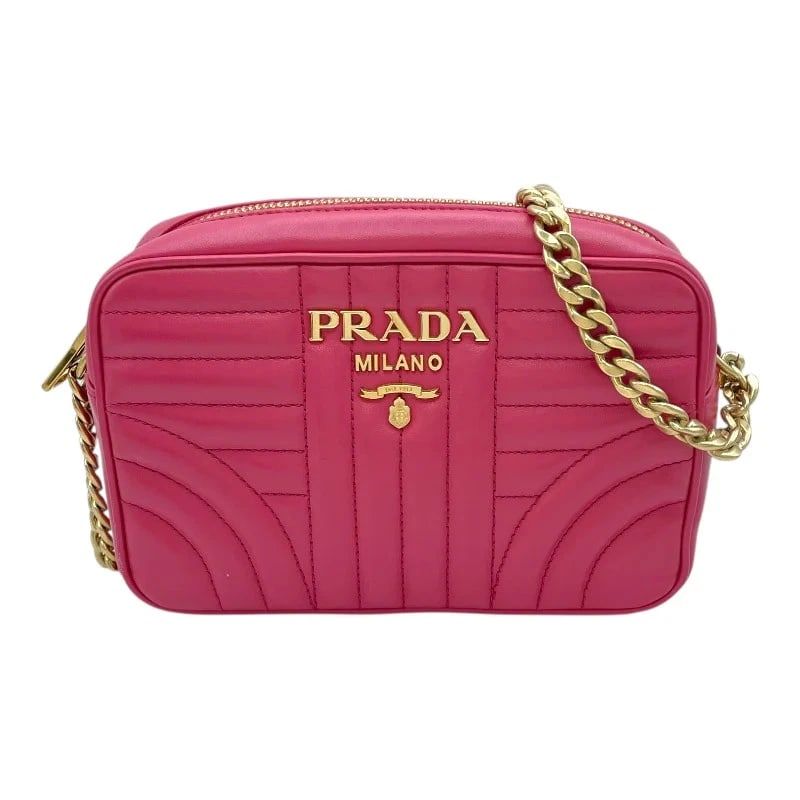 PRADA DIAGRAMME PINK HANDBAG (1 of 6)