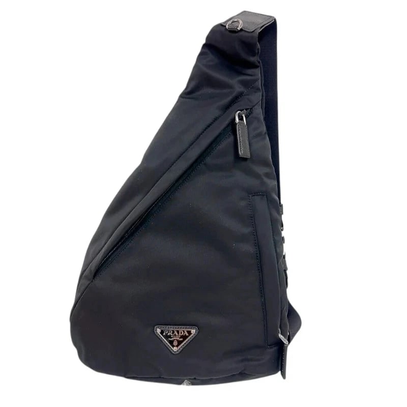 PRADA BODY BAG BLACK SHW NYLON HANDBAG (1 of 10)