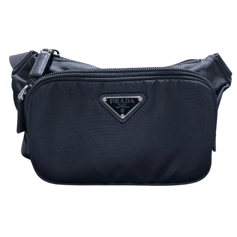 PRADA RE-NYLON X SAFFIANO BLACK NYLON CROSSBODY BAG HANDBAG: PRADA Re-Nylon X Saffiano Black Nylon Crossbody Bag Handbag Brand: PRADA Type: Handbag Material: Nylon Color: black Size: W: 21cm / H: 12.5cm / D: 4.5cm Accessories: None Accessories Notic