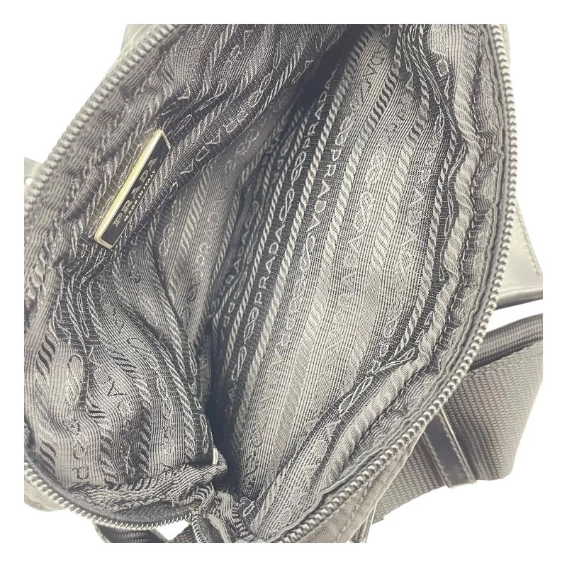 PRADA BLACK NYLON HANDBAG - 5