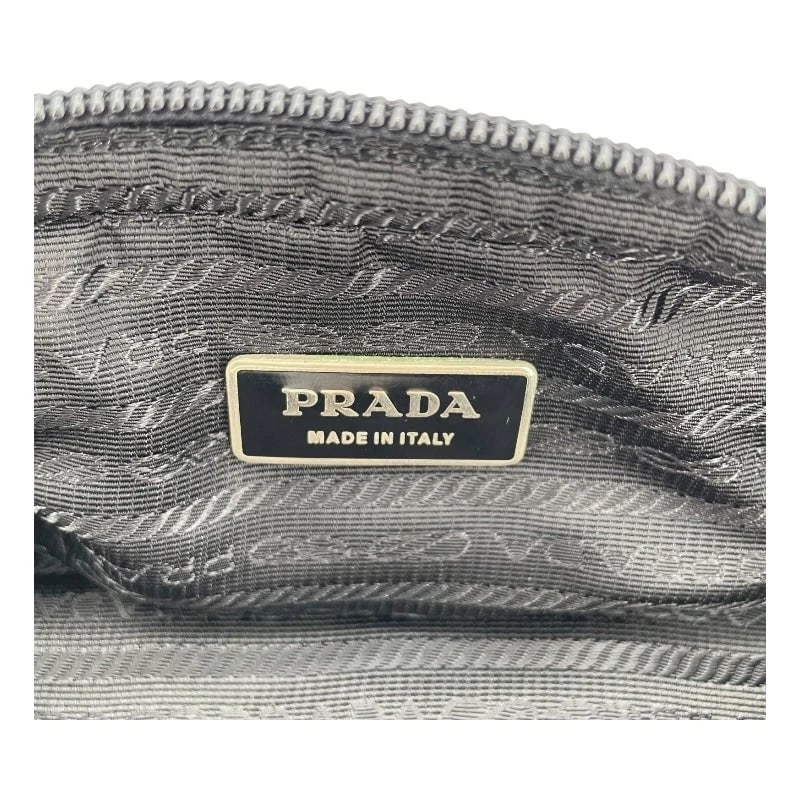 PRADA BLACK NYLON HANDBAG - 6