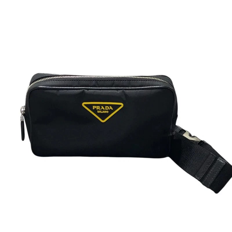 PRADA NYLON BLACK NYLON CROSSBODY BAG HANDBAG (1 of 5)