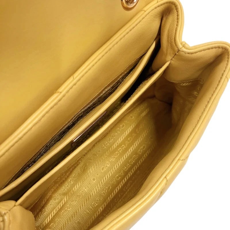 PRADA SPECTRUM SMALL YELLOW HANDBAG - 10