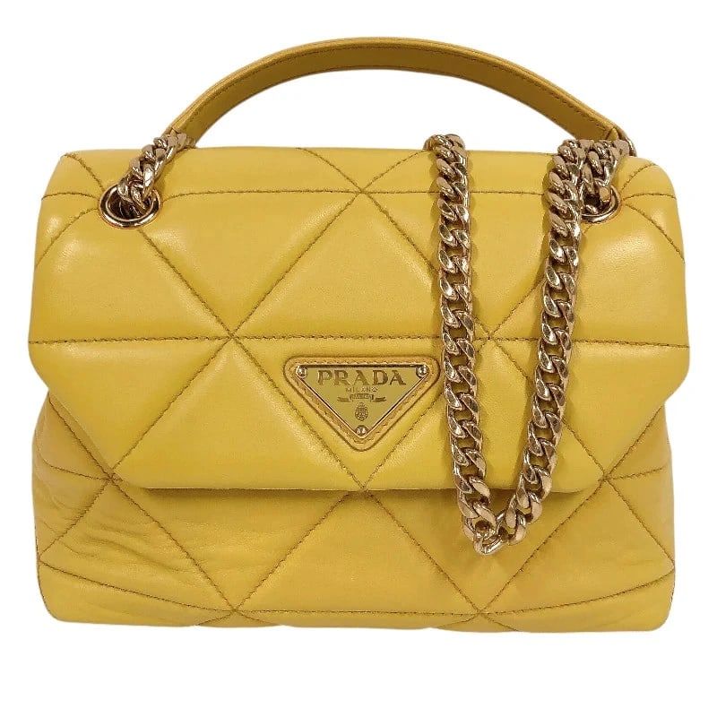PRADA SPECTRUM SMALL YELLOW HANDBAG (1 of 10)