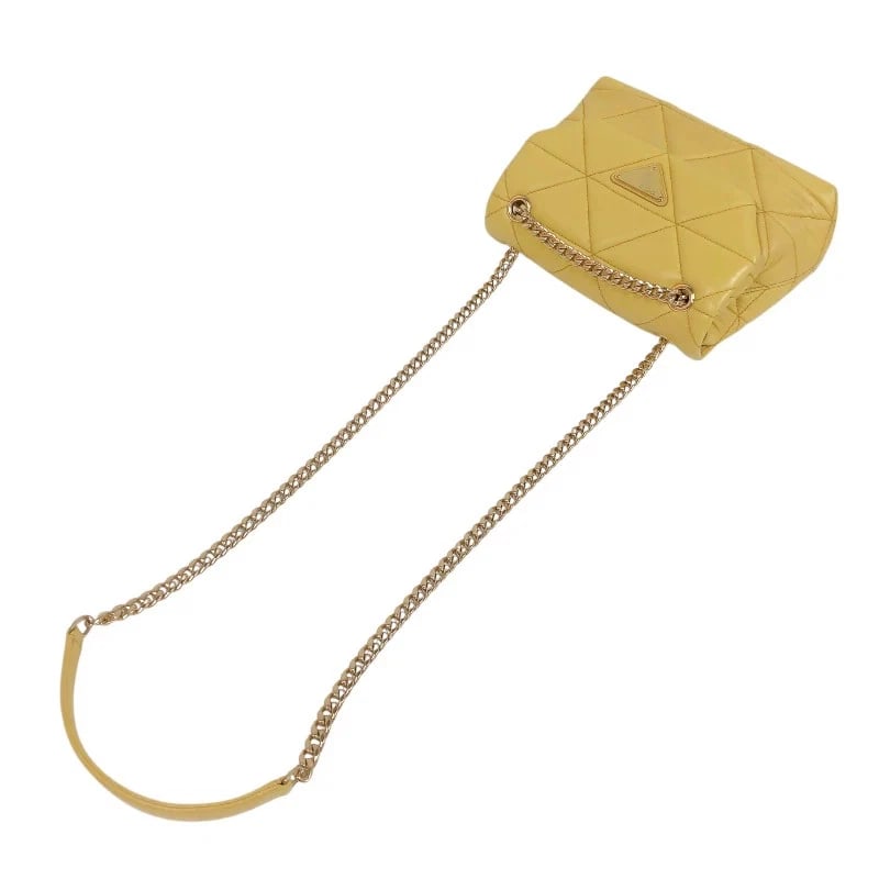 PRADA SPECTRUM SMALL YELLOW HANDBAG - 5