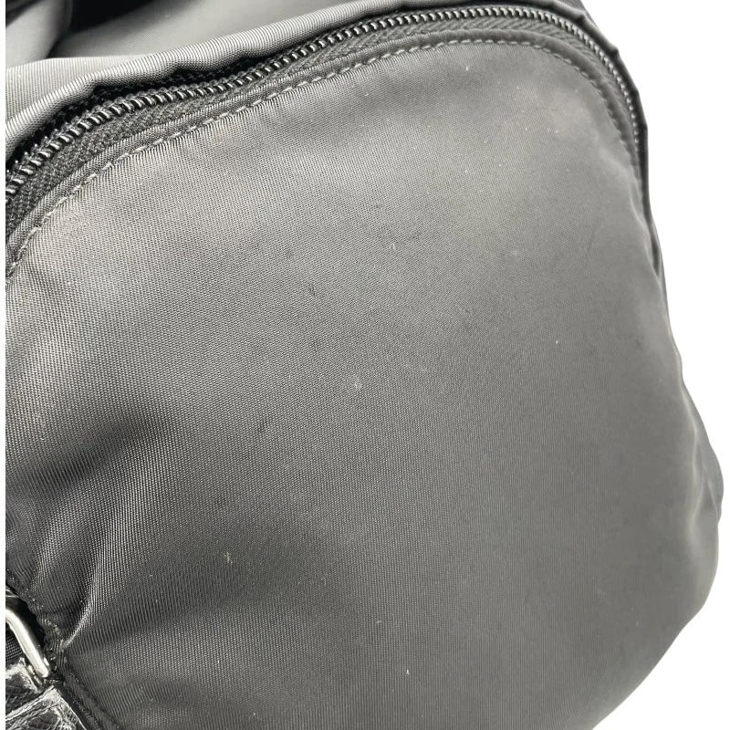 PRADA NYLON BACKPACK BLACK NYLON HANDBAG - 7