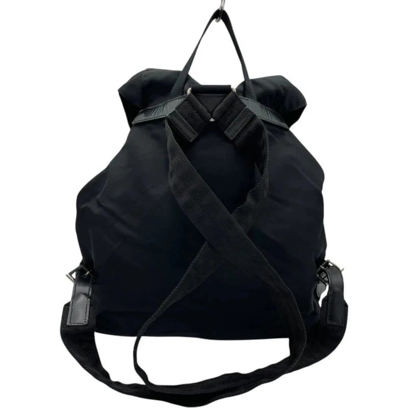 PRADA NYLON BACKPACK BLACK NYLON HANDBAG - 2