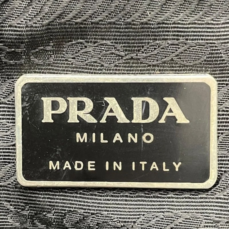 PRADA NYLON BACKPACK BLACK NYLON HANDBAG - 6