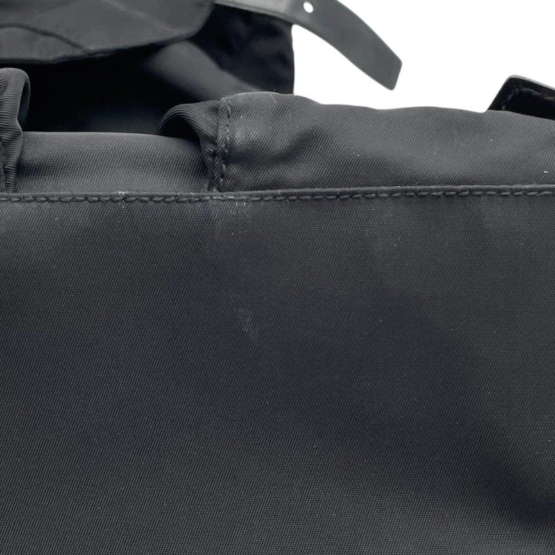 PRADA NYLON BACKPACK BLACK NYLON HANDBAG - 8