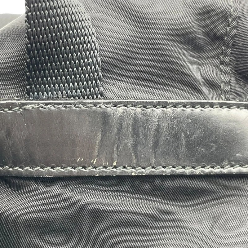 PRADA NYLON BACKPACK BLACK NYLON HANDBAG - 9