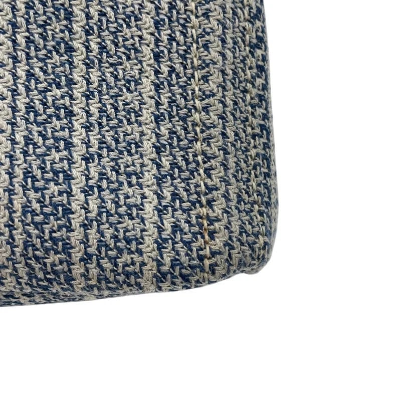 PRADA BLUE CANVAS HANDBAG - 8