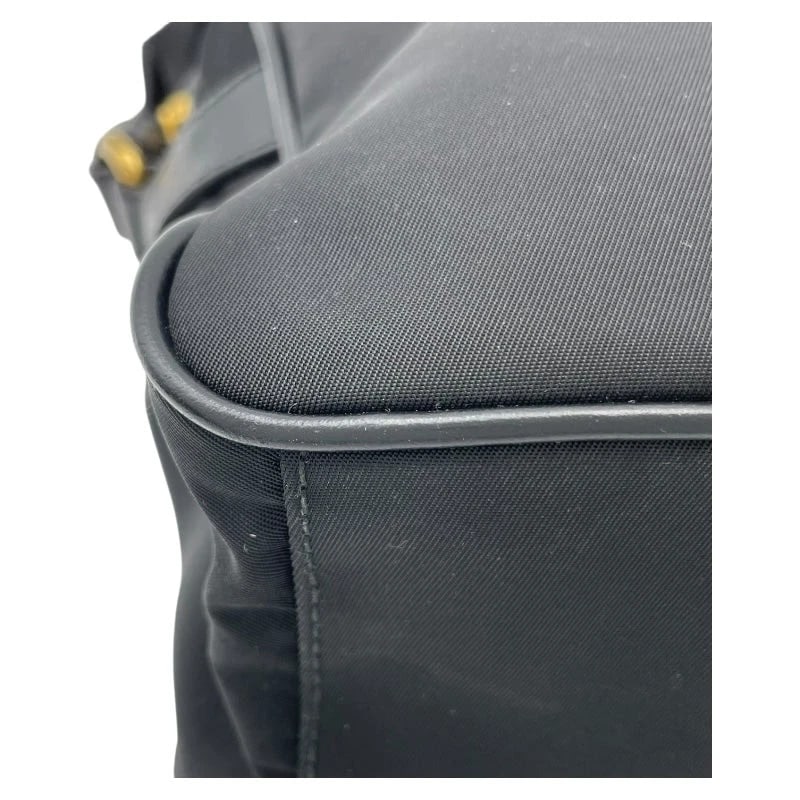PRADA BLACK NYLON HANDBAG - 8