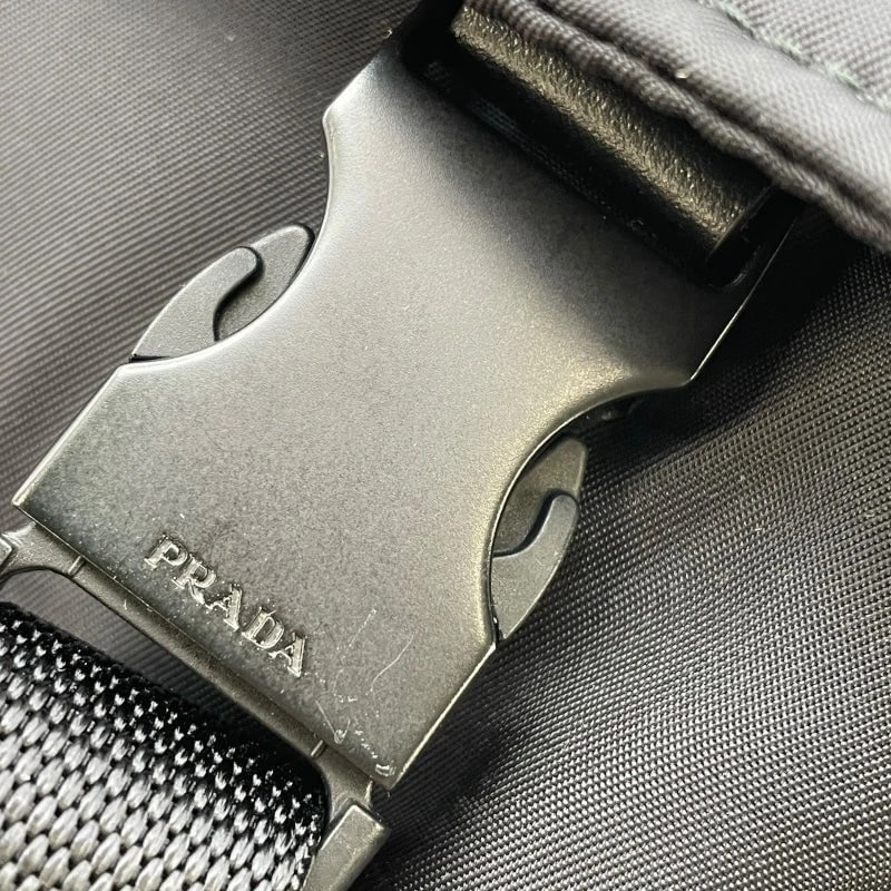PRADA BLACK NYLON HANDBAG - 10