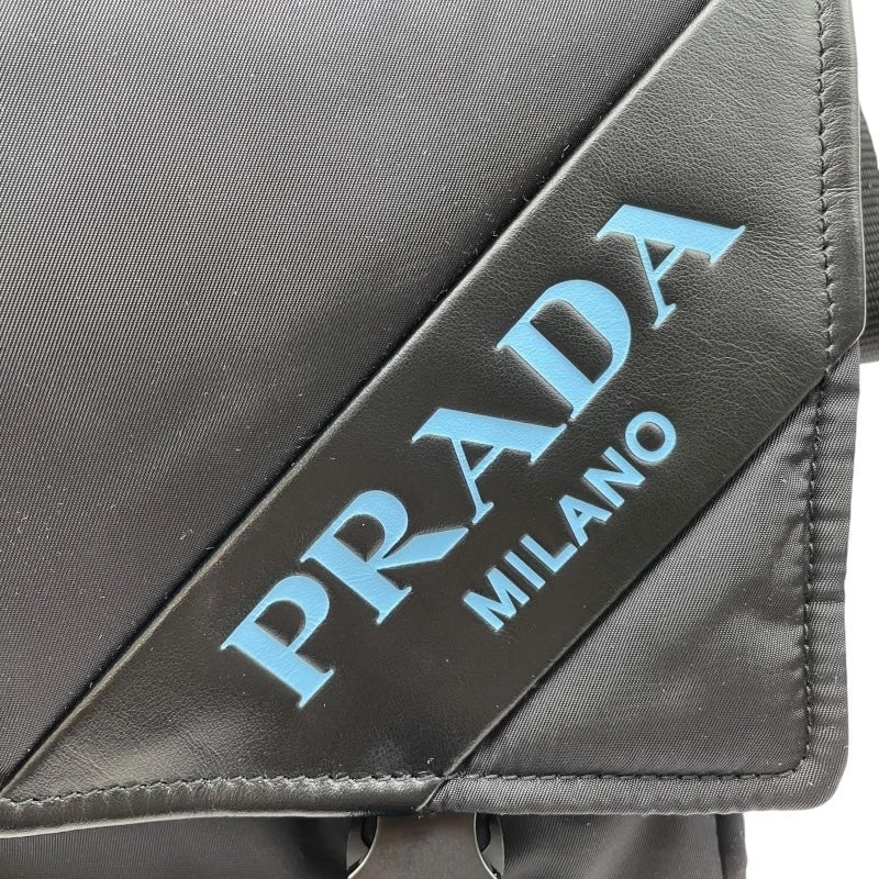 PRADA BLACK NYLON HANDBAG - 7