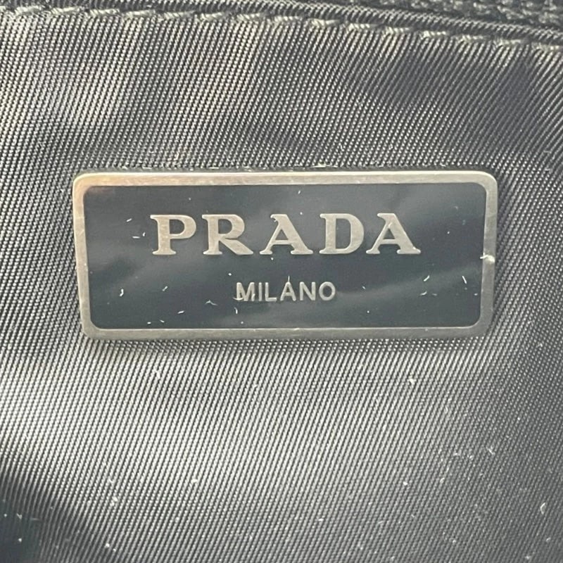 PRADA BLACK NYLON HANDBAG - 8