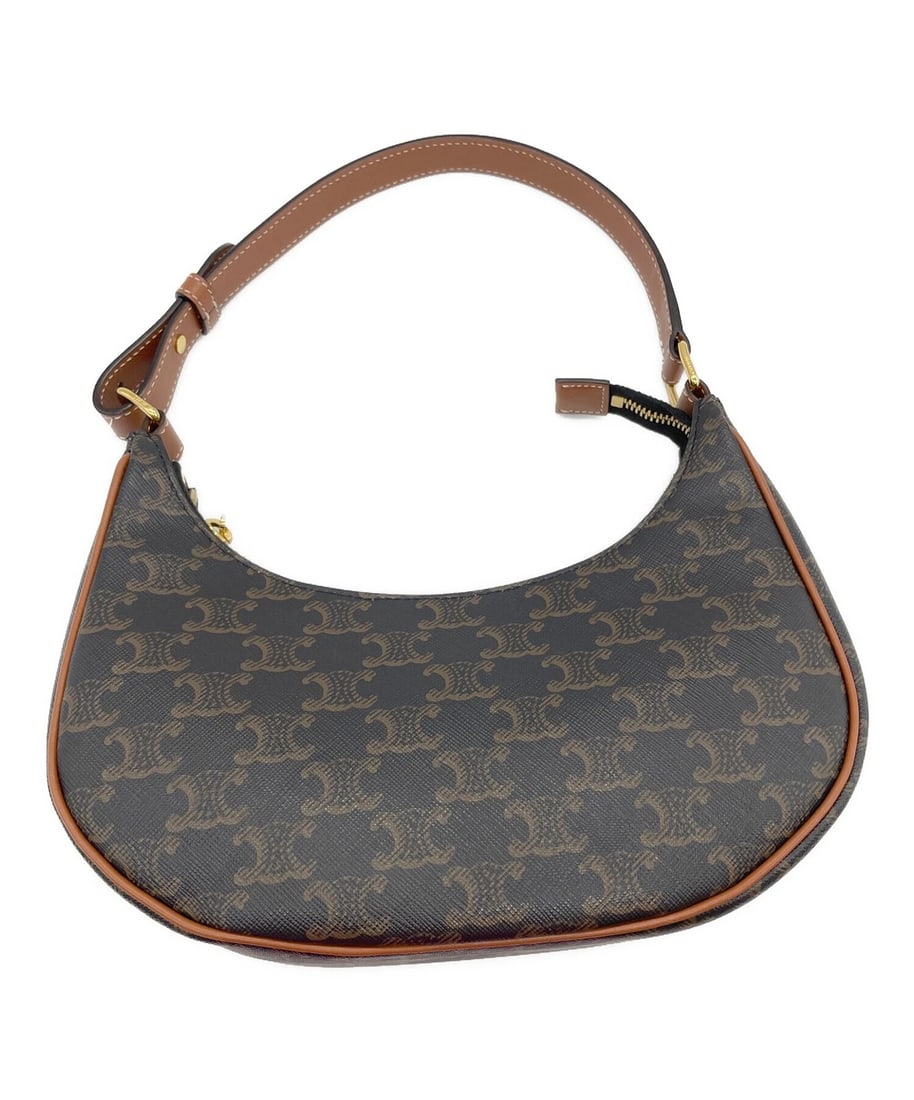 CELINE TRIOMPHE AVA HANDBAG: CELINE Triomphe Ava Handbag Brand: CELINE Type: Handbag Material: none Color: Brown Size: H:12cm / W:24cm / D:7cm Accessories: None Accessories Notice: When purchasing pre-owned goods, please