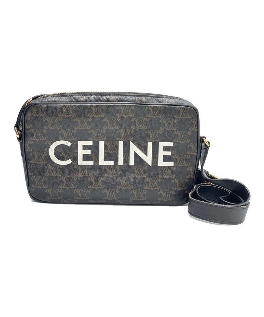CELINE SHOULDER BAG HANDBAG: CELINE Shoulder Bag Handbag Brand: CELINE Type: Handbag Material: none Color: Brown Size: H:14.5cm / W:23.0cm / D:4.0cm Accessories: None Accessories Notice: When purchasing pre-owned good