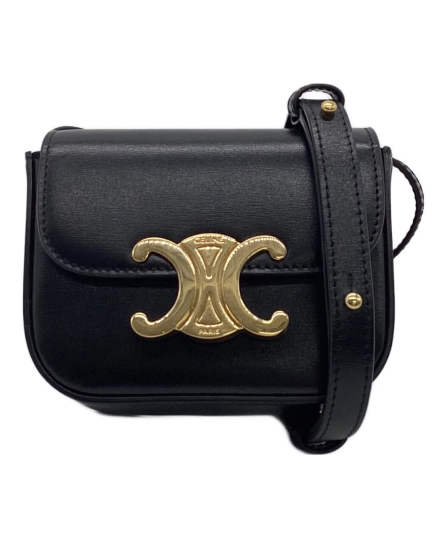 CELINE MINI CLODE/SHINY CALFSKIN HANDBAG (1 of 8)