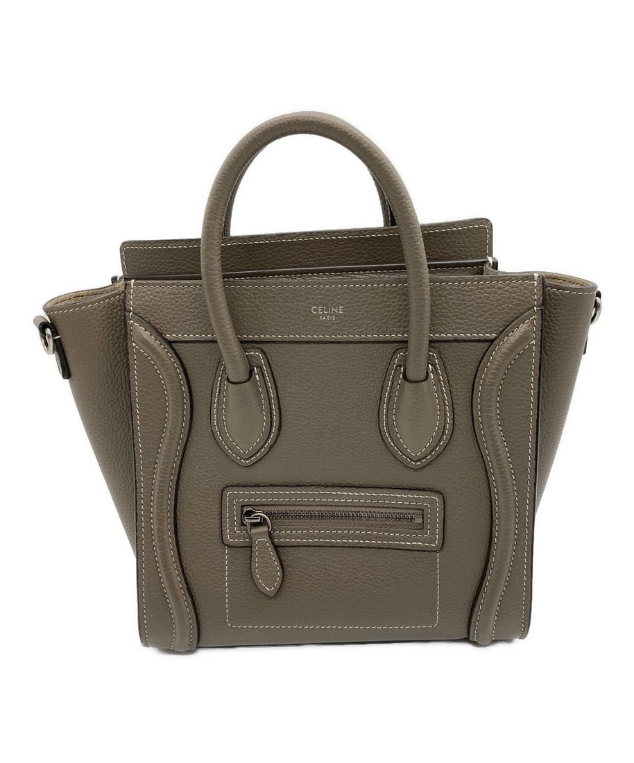 CELINE BAG HANDBAG: CELINE Bag Handbag Brand: CELINE Type: Handbag Material: none Color: Greige Size: H:19.0cm / W:20.0cm / D:10.0cm [ Handle size ] 12.0cm Accessories: None Accessories Notice: When purchasin
