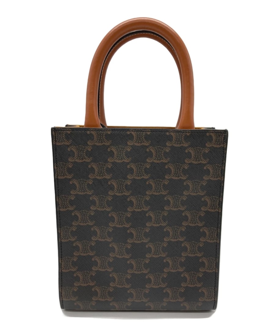 CELINE MINI VERTICAL TRIOMPHE CANVAS HANDBAG - 2