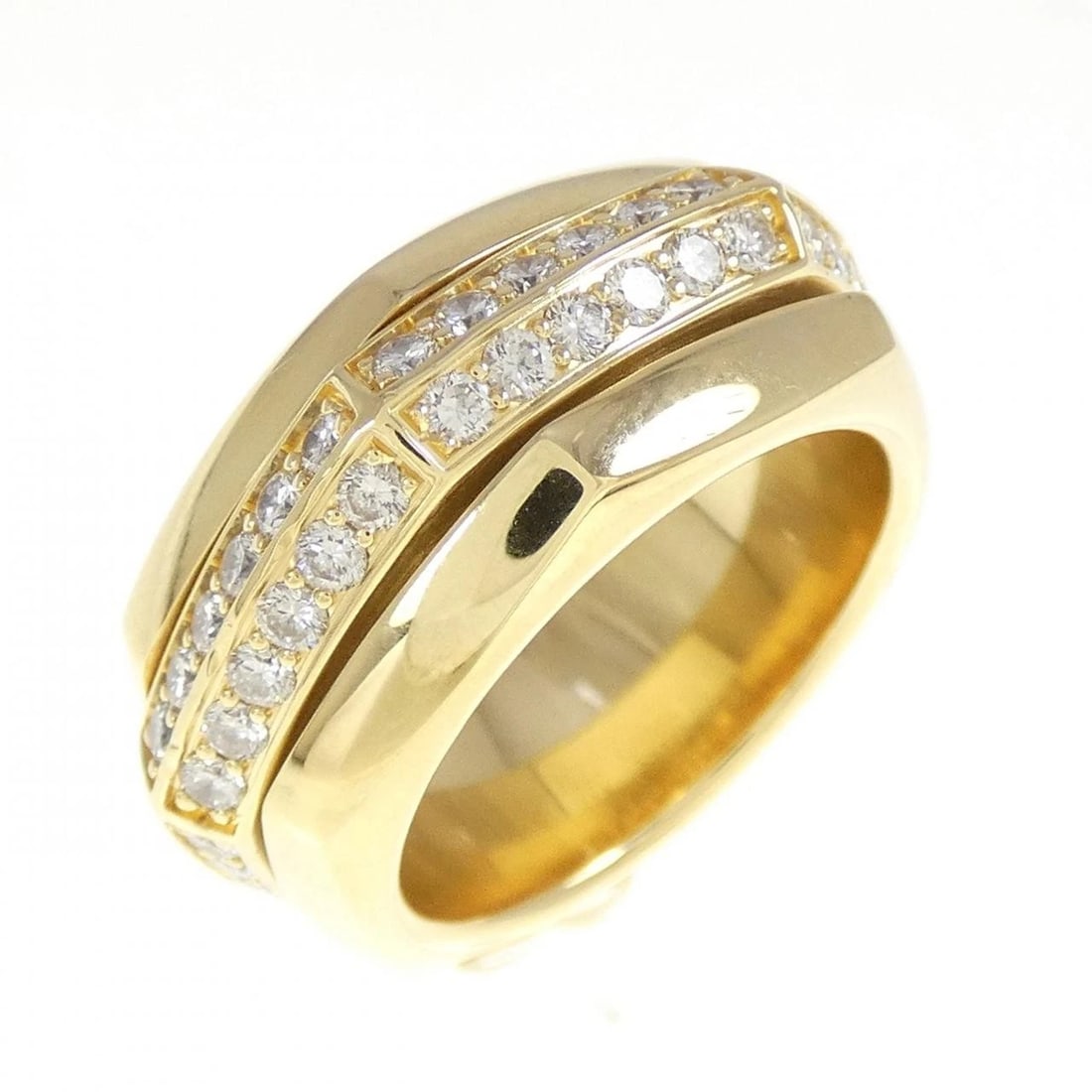 PIAGET POSESHON RING: Piaget Poseshon Ring Brand: PIAGET Type: Ring Material: 750 Yellow Gold, Main Stone/Creation Natural Color: Yellow Gold Size: 5.5 US Accessories: None Accessories Notice: When purchasing p