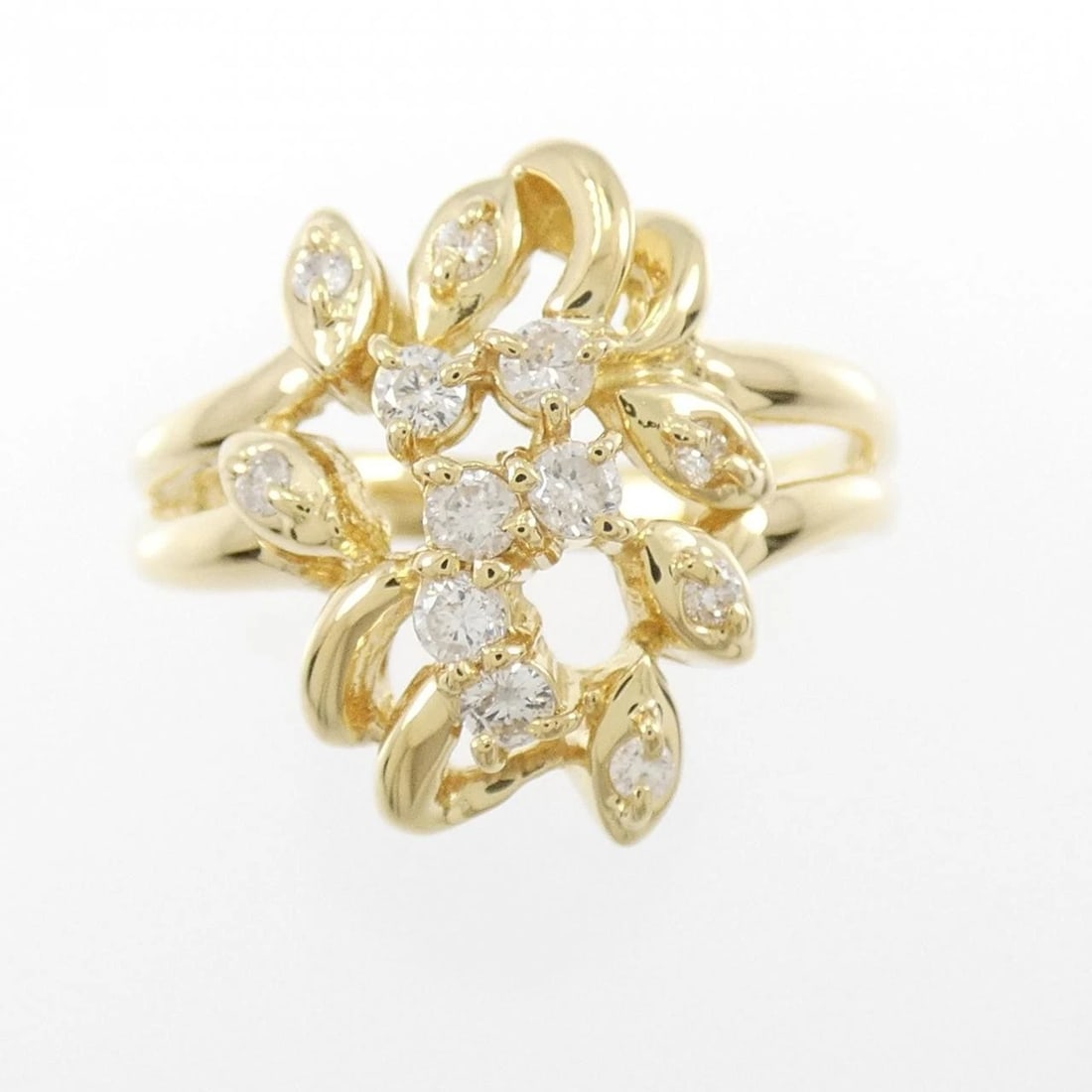 K18YG DIAMOND RING - 2