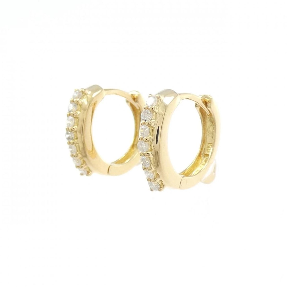 K18YG DIAMOND PIERCE: K18YG Diamond Pierce Brand: Unbranded Type: Diamond Pierce/Earring Material: 18K Yellow Gold, Main Stone/Creation natural Color: Yellow Gold Size: Approx. height x width: 11.8mm x 3.1mm 